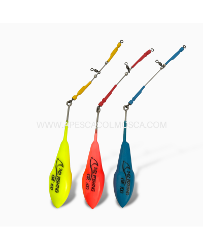 Piombo M2 Fishing Surf Top fluo con travetto - 100Gr