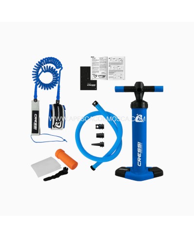 A pesca col mosca Cressi Set isup travelight foldable bianco blu 9'2''