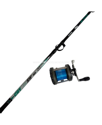 Combo Canna Sunset Cayman SW 30LB + Mulinello sunset Sunsail 502 ZXR