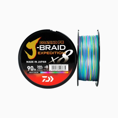 Daiwa Trecciato J-Braid Expedition X8 Multicolor - 300 MT