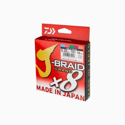 Daiwa J-Braid Grand x8 Multicolor - 300 MT