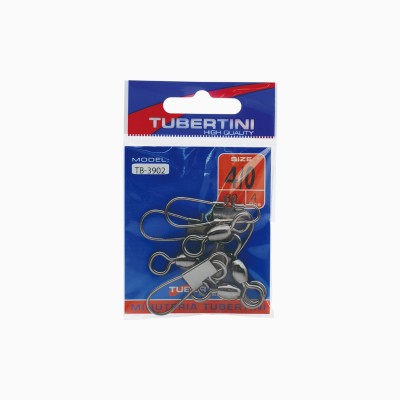 A pesca col mosca Tubertini girella con moschettone TB 3902