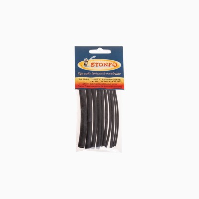 A pesca col mosca Stonfo Art.300-24 guaina termorestringente nero