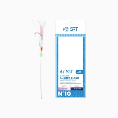 Sert Sabiki Bas de Ligne Aurora Flash