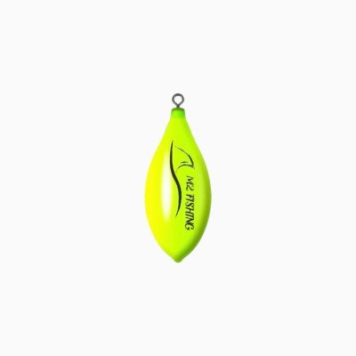 Piombo M2 Fishing XR Plastificato con girella Giallo Fosfo
