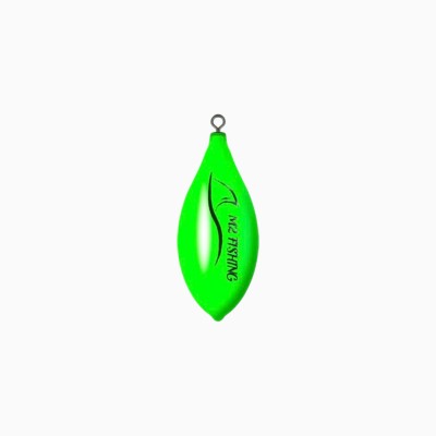 Piombo M2 Fishing XR Plastificato con girella Verde Fosfo