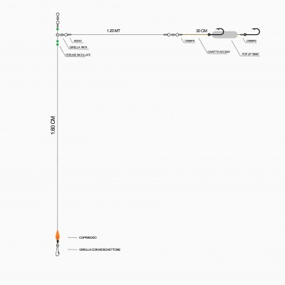 A pesca col mosca Trave completo di terminale per serra - A Pesca Col Mosca