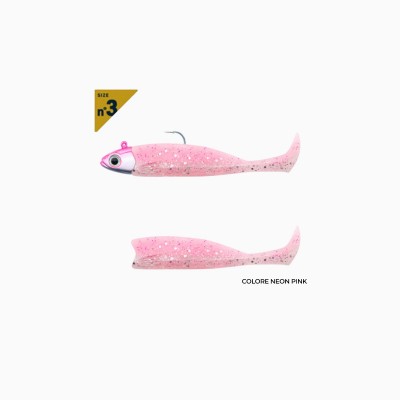 Combo Medium Master Shad Fiiish Black Minnow 75 N3 - 6GR